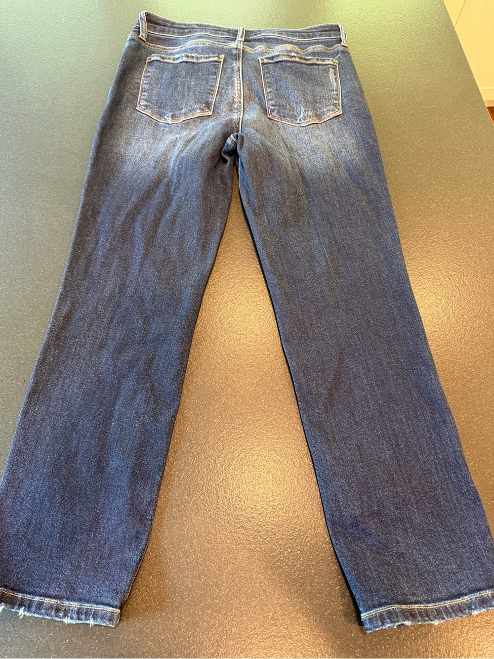 KUT From The Kloth Reese Fab Ab High Rise Straight Leg Jeans Dark Wash 8 - Picture 10 of 11
